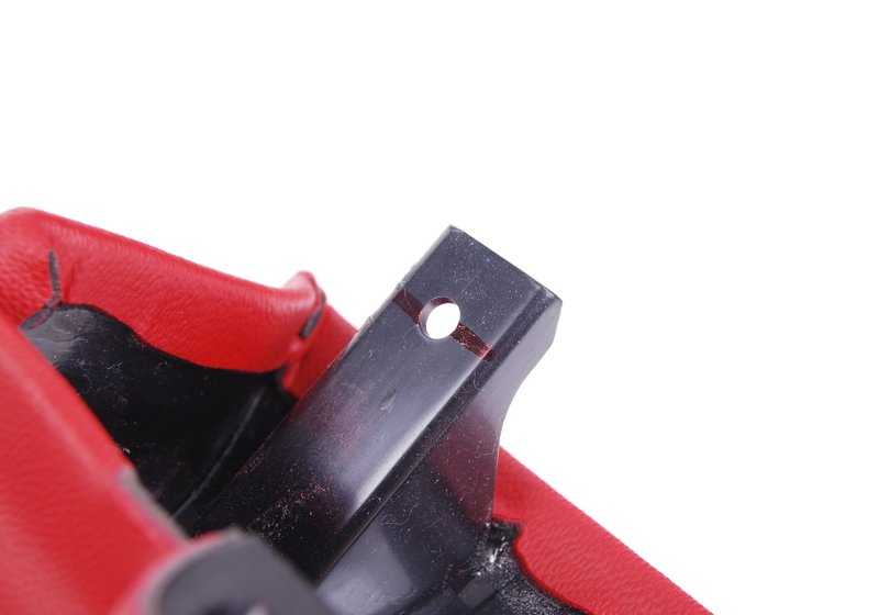 Protección rodillera lado conductor derecha rojo Rooster Red OEM 51452752854 para MINI R55, R56, R57, R58, R59… y más. Original MINI.