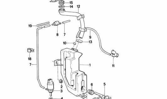 Connettore di tubi flessibili OEM 61681385952 per BMW (modelli compatibili: E30). BMW originale.