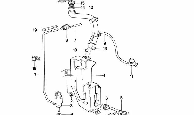 Soporte de fijación OEM 61131362825 para BMW E21, E30, E12, E28, E34, E24, E23, E32. Original BMW.