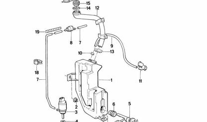 Soporte de fijación OEM 61131362825 para BMW E21, E30, E12, E28, E34, E24, E23, E32. Original BMW.