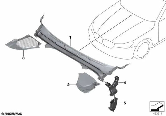 Windscreen Cover Part 1 for BMW G32, G32N (OEM 51717404746). Original BMW
