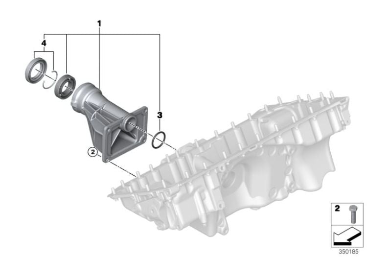 Suporte motor para BMW 3 E90 Series, E91, E92 Series 5 E60N, E61N X1 E84 X5 F15 X6 F16 (OEM 31508699443). BMW original.