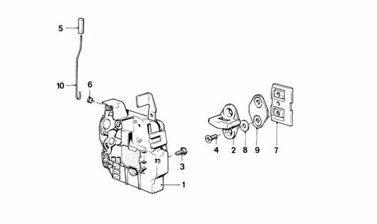 Linkshebel für BMW E30 (OEM 51211916067). Original BMW.