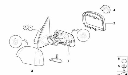 Jeu de remplacement pour le lecteur de mémoire gauche OEM 67138381997 pour BMW X5 E53. BMW d'origine.