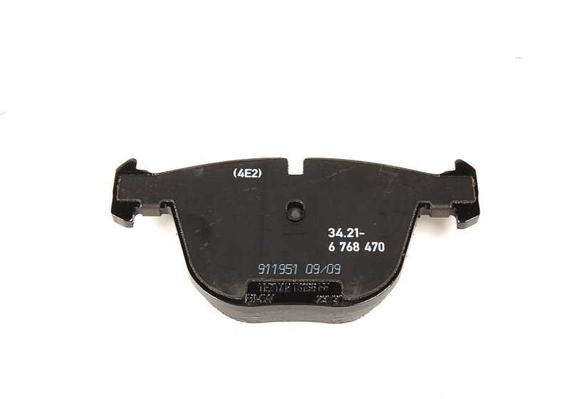 Reparo de pílulas de freio sem amianto para BMW E60, E61, E63, E64, E65, E66, E70, F15, E71, E72, F16 (OEM 34216768471). BMW original.