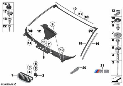Shock absorber for BMW 6 Series F12, F13 (OEM 51717242773). Genuine BMW