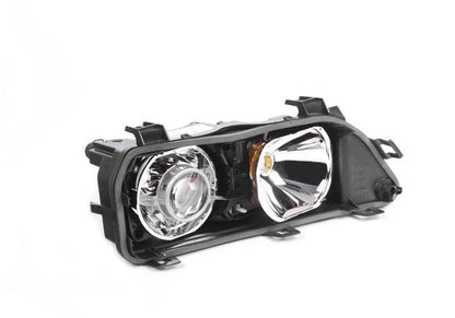 Carcasa de faro delantero derecho con inserto OEM 63128377990 para BMW E39. Original BMW.