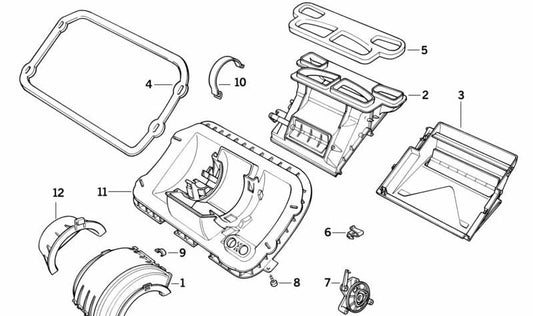 **Compuerta de ventilación OEM 64118390436 para BMW E36. Original BMW.**