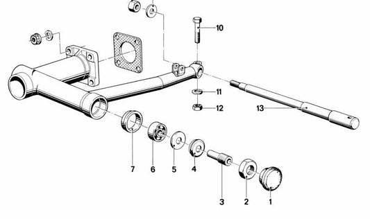 OEM rear axle 33411236219 for BMW E30, E36, Z3. Original BMW.