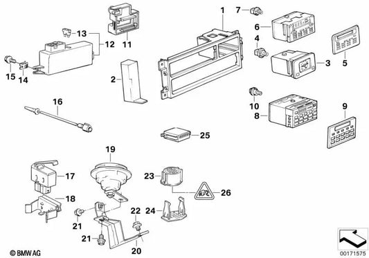 Encodeur de connecteur pour la série BMW 5 E34 (OEM 65818351054). BMW d'origine