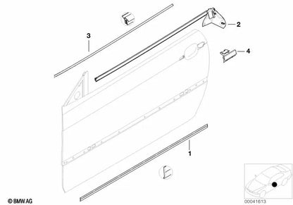 Linke Innenabdeckung für BMW 3 E46 -Serie (OEM 51327026391). Original BMW