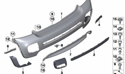 Ensanche trasero derecho OEM 51120413250 para MINI R56, R57, R58, R59. Original MINI.