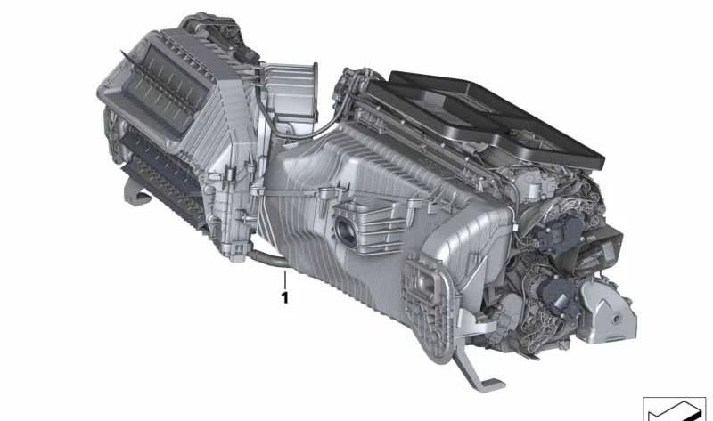 Caja de distribución del sistema de climatización OEM 64116995269 para BMW G29. Original BMW.