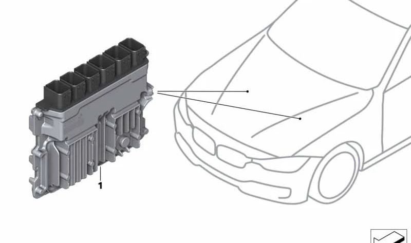 Unidad de control motor (ECU) OEM 12145A319E0 para BMW F90 M5, M5 CS, F91 M8 Competition. Modelos compatibles: F90 (M5, M5 CS), F91 (M8 Competition). Original BMW.