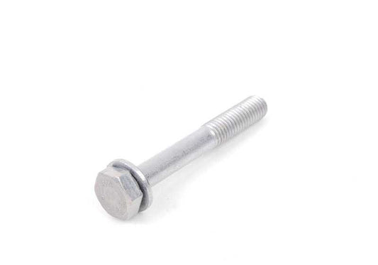 Hexagonale Schraube mit Waschmaschine für BMW Serie 3 E30, E36, E46, E90, E92, E93, Serie 5 E34, E60, Serie 6 E63, E64, Serie 7 E65, I01, I01N, X3 G01, G08, X4 G02, Z4 G29 , Z8 E52 (OEM 07119905855). Original BMW.