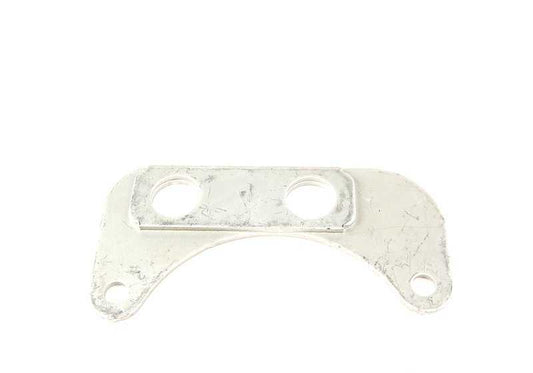 Suporte metálico OEM 18311728547 para BMW E36 e E46. Compatível com sistemas de escape, catalisador e atacante silencioso. BMW original.