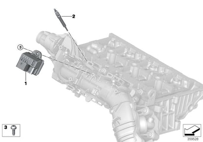 Unidade de controle de incandescência para BMW Série 1 F20N, F21N 2 Série F45 F45N, F46, F46N, X1 F48, MINI F54, F55, F56, F57, F60 (OEM 12217822097). BMW genuíno