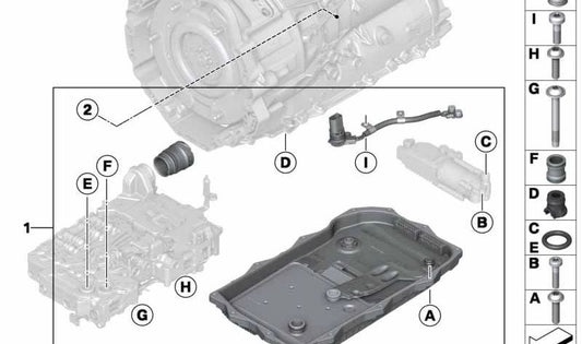 Kit di riparazione Cavi della pompa dell'olio OEM 24348743449 per BMW G20, G21, G23, G30, G31, G32, G11, G12, G01, G02, G05, G06. BMW originale.