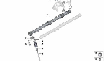 Válvula de escape OEM 11348603910 para BMW F40, F70, F44, G87, G20N, G21N, G80, G80N, G81, G81N, G26, G82, G82N, G83, G83N, I12, I12N, I15, U11, U12, F39, U10, F97, F97N, F98, F98N y MINI F54N, U25. Original BMW y MINI.