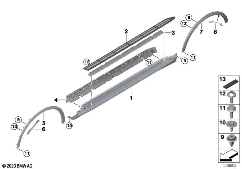 Isa-Tornillo für BMW X5 E70, E70N, F15, G05, G05N, X6 E71, E72, F16, G06, X7 G07, G07N (OEM 07147192142). Original BMW.