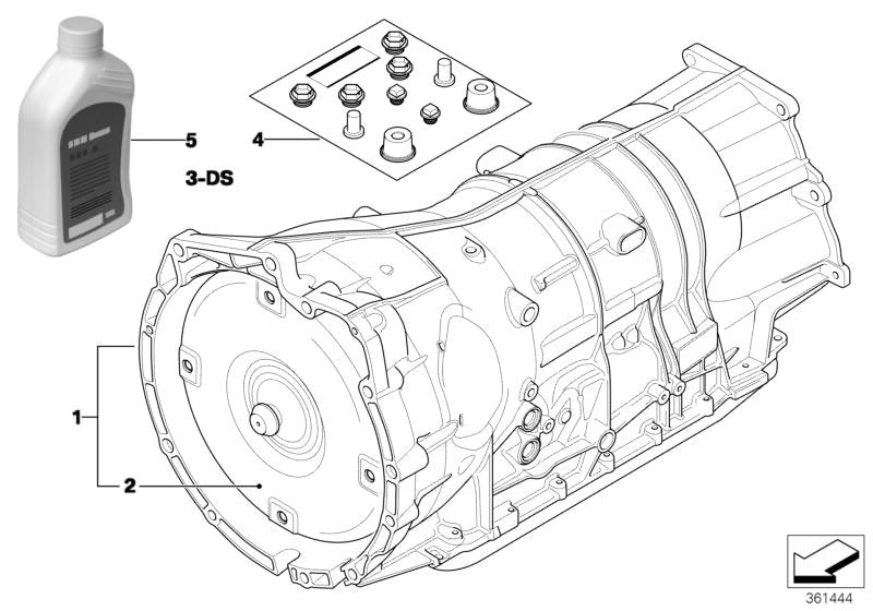 Convertidor de par OEM 24407557757 para BMW E90 y E91 330d (Automático y Manual, con y sin xDrive). Compatible con motores M57S. Original BMW.