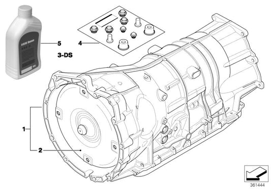 Convertidor de par OEM 24407557757 para BMW E90 y E91 330d (Automático y Manual, con y sin xDrive). Compatible con motores M57S. Original BMW.