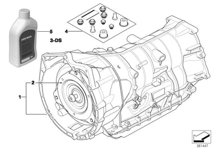 Convertidor de par OEM 24407588739 para BMW E87, E90, E91, E60, E61, E63, E64, E65, E66, E85, E86. Original BMW.