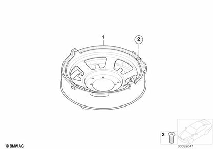 Subwoofer pour BMW E39 (OEM 65137894047). BMW d'origine