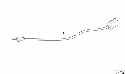 VICS Antena Anten Kabel 61126908110 für BMW 3 E46 (316i, 316IA) Modelle mit M43 -Motor, N40, N42, N45. Länge 5560 mm. Kompatibel mit manueller und automatischer Änderung. Original BMW.