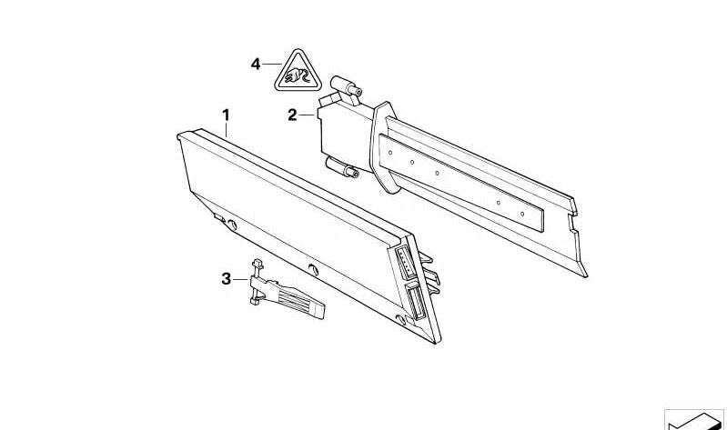 Módulo de control del sistema de calefacción OEM 64111374389 para BMW E32. Original BMW.