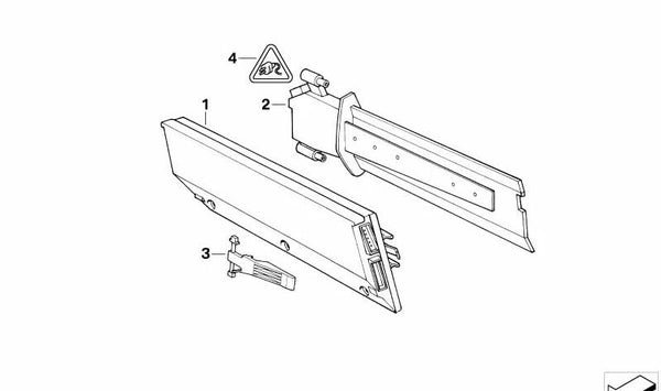 Módulo de control del sistema de calefacción OEM 64111374389 para BMW E32. Original BMW.