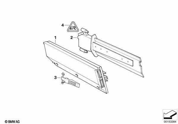 Interruptor final OEM 64111388202 para BMW Serie 7 E32 730i con motor M30, M60. Original BMW.