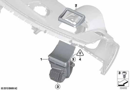 Display head-up per BMW F16, F86 (OEM 62309384375). BMW originale.