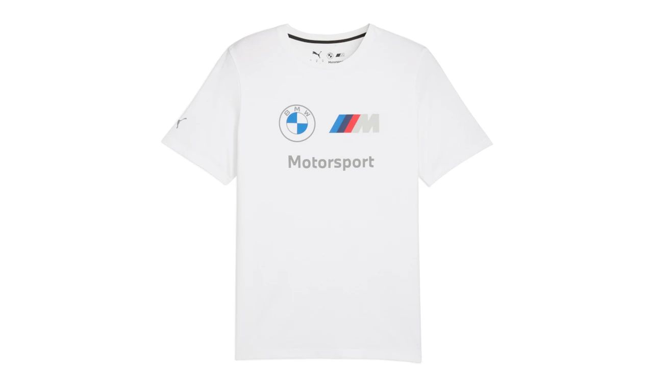 MMS ESS+ Logo white t-shirt size XL for BMW. Genuine BMW.