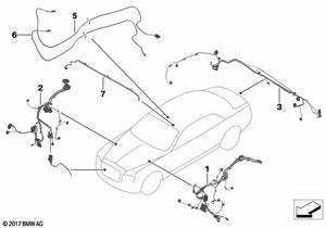 Reparaturkabelsatz vorne rechts (61119327505). Original BMW Ersatzteile
