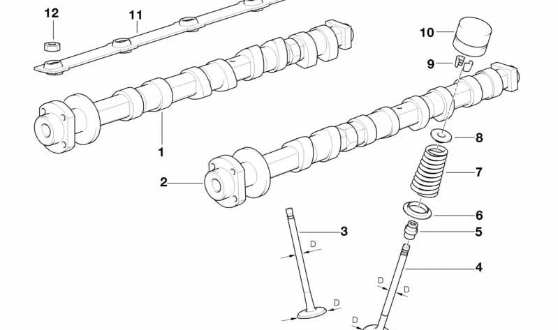 Exhaust valve for BMW 5 Series E34, E39, 7 Series E32, E38, 8 Series E31, X5 E53, Z8 E52 (OEM 11341433699). Genuine BMW
