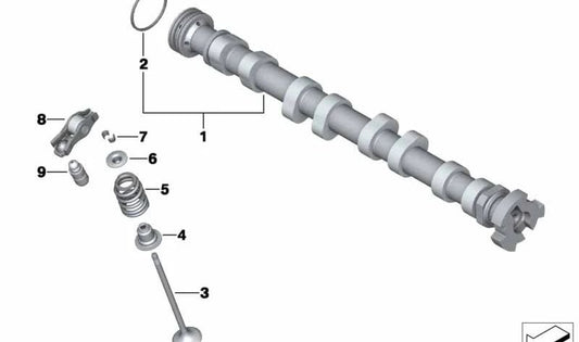 Válvula de escape OEM 11347533885 para MINI R56, R55, R57, R58, R59, R60, R61... y más. Original MINI.