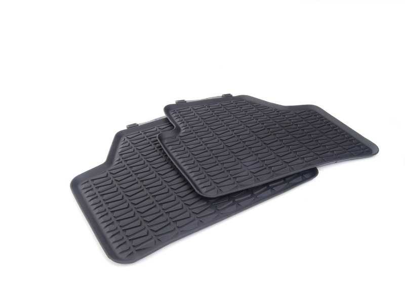 Alfombrillas traseras todo tiempo antracita OEM 51472336795 para BMW X1 E84. Original BMW.
