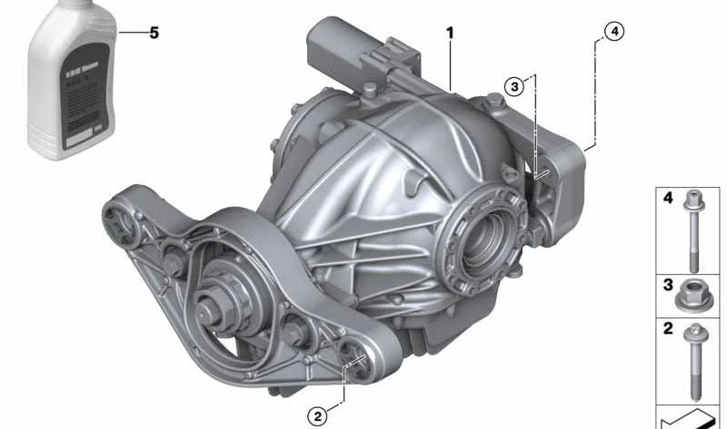 Diferencial trasero con bloqueo OEM 33108686983 para BMW G30, G31, G14, G15, G16. Original BMW.
