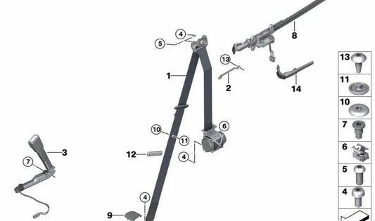 OBERGURT REMAALS deixado para BMW F87, F32, F82 (OEM 72117383335). BMW original.