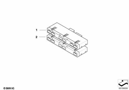 Unidad de interruptores consola central OEM 61319163856 para BMW Serie 6 E64 M6 (2006-2010). Original BMW.