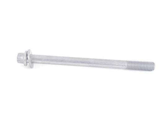 Tornillo OEM 07129906523 M10x130 para BMW F06, F07, F10, F11, F12, F13, F01, F02, F04, E70, E71, F15, F16, F85, F86. Compatible con sistemas de bomba de dirección, alternador y más. Original BMW.