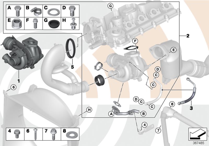 Junta tórica OEM 13712247395 para BMW E87, E46, E90, E91, E92, E93, E39, E60, E61, E38, E65, E66, E83, E53, E70, E71. Original BMW.