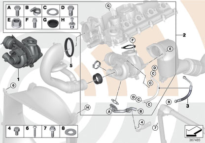 Junta tórica OEM 13712247395 para BMW E87, E46, E90, E91, E92, E93, E39, E60, E61, E38, E65, E66, E83, E53, E70, E71. Original BMW.