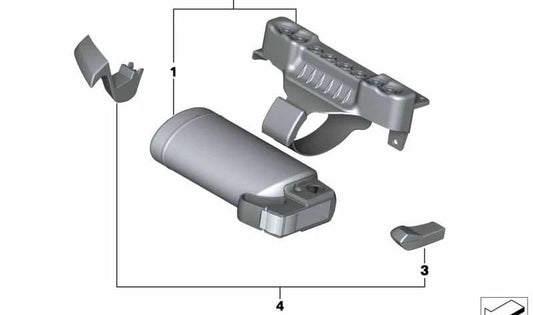 Righ destro destro mano 52100391556 per BMW (modelli compatibili: E81, E82, E87, E88, F20, F21, F22, F23, F87, E90, E91, E92, F30, F31, F34, F35, F80, F32, F36, F82 , E84, F25, F26, E89). BMW originale.