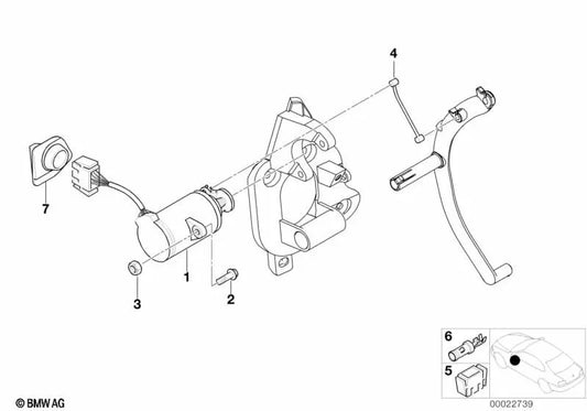 Juego de sensores de pedal para BMW E46 (OEM 13627786267). Original BMW.