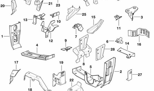 Soporte Botella de Secado para BMW E31 (OEM 41148108795). Original BMW