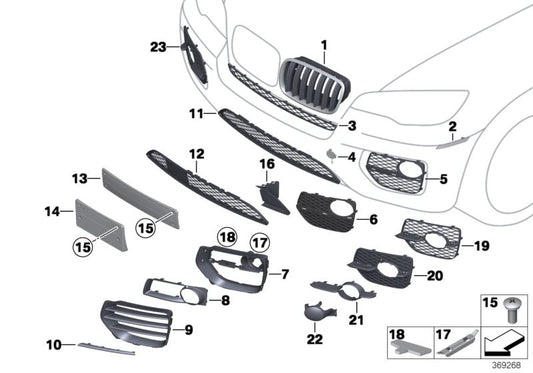 OME Embelledor OEM 51117239835 per BMW X6 E71 ed E72 (XDrive30d, XDrive35D, XDrive35i). Compatibile con i modelli prodotti tra il 2008 e il 2014. BMW originale.