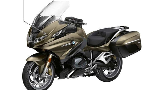 OEM 51149457088 Inscrição do farol para BMW R 1200 RT, R 1250 Rt. BMW Motorrad original.