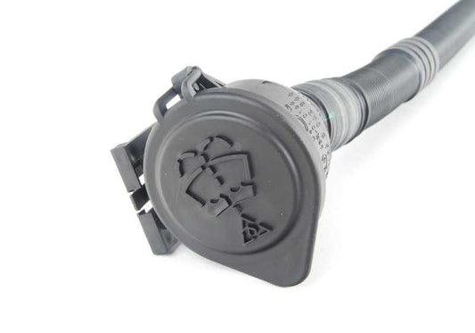 Tubo de llenado para depósito de líquido limpiaparabrisas OEM 61668042866 para BMW E82, E90, E90N, E92, E92N, E93, E93N. Original BMW.